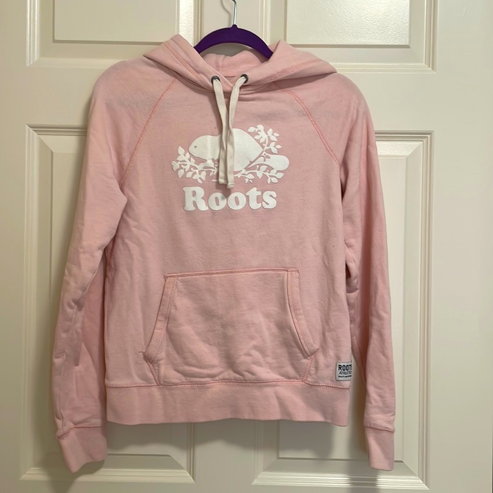 Roots baby pink hoodie
